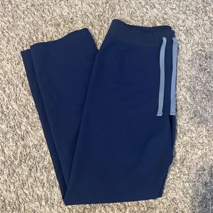 Figs scrubs bottoms navy blue medium tall EUC